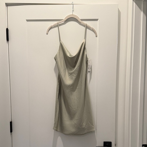 Urban Outfitters Light Green Silk Dress - Picture 1 of 4